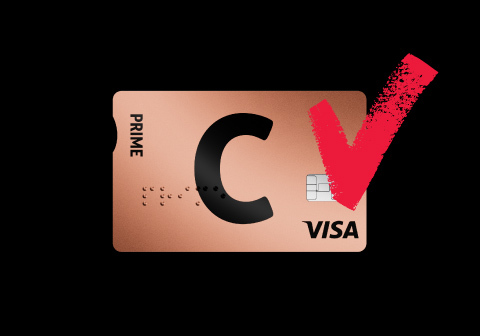 Белое платежное кольцо Citadele. Логотип VISA виден на внутренней стороне кольца.