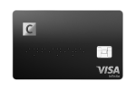 C infinite kaart C ja VISA logodega.