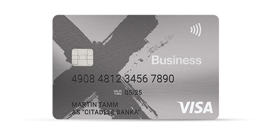 X business card
